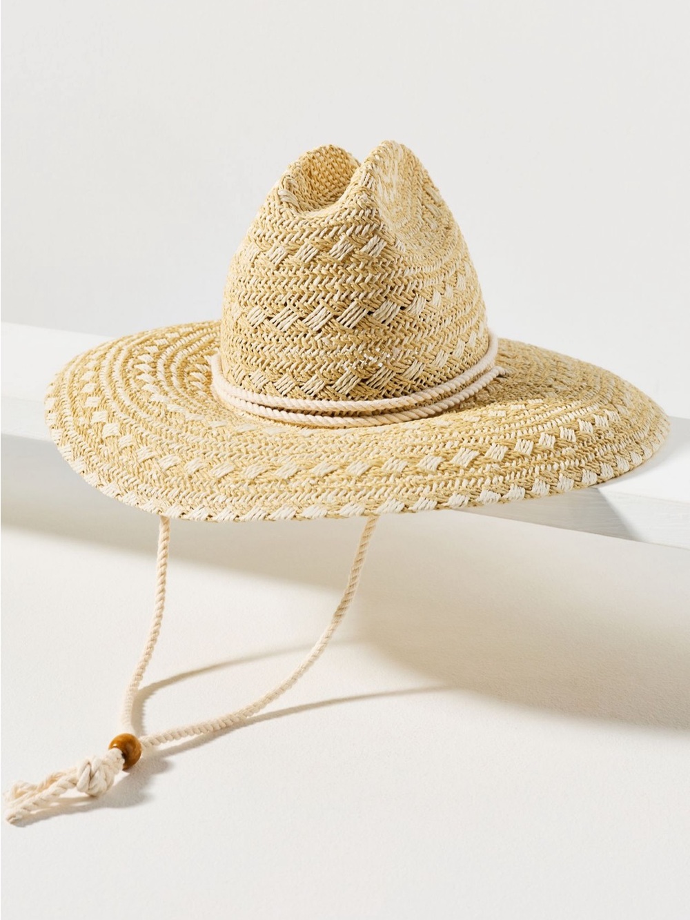 NWT Anthropologie Wyeth Two-Tone Straw Lifeguard Rancher